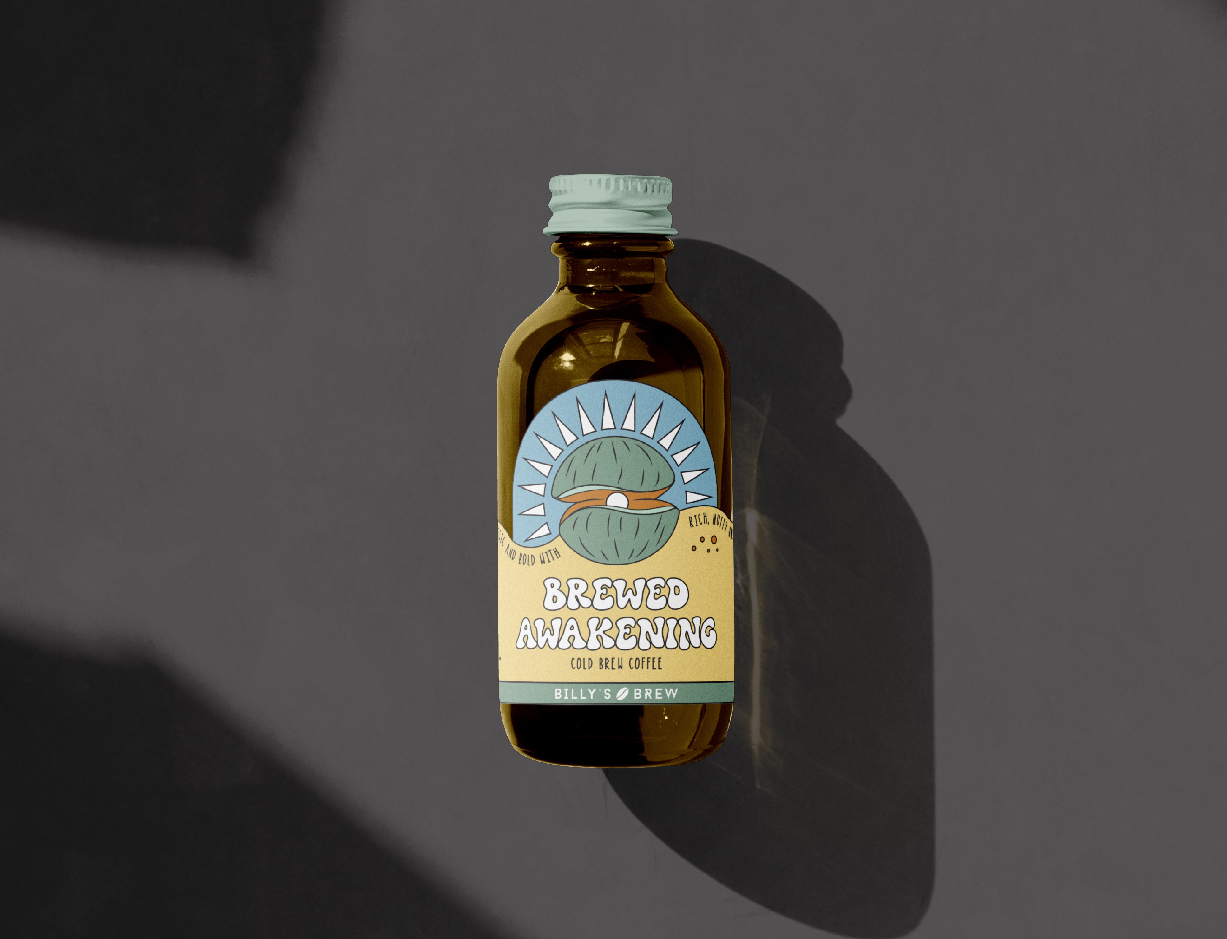 Mock up of Brewed Awakening label